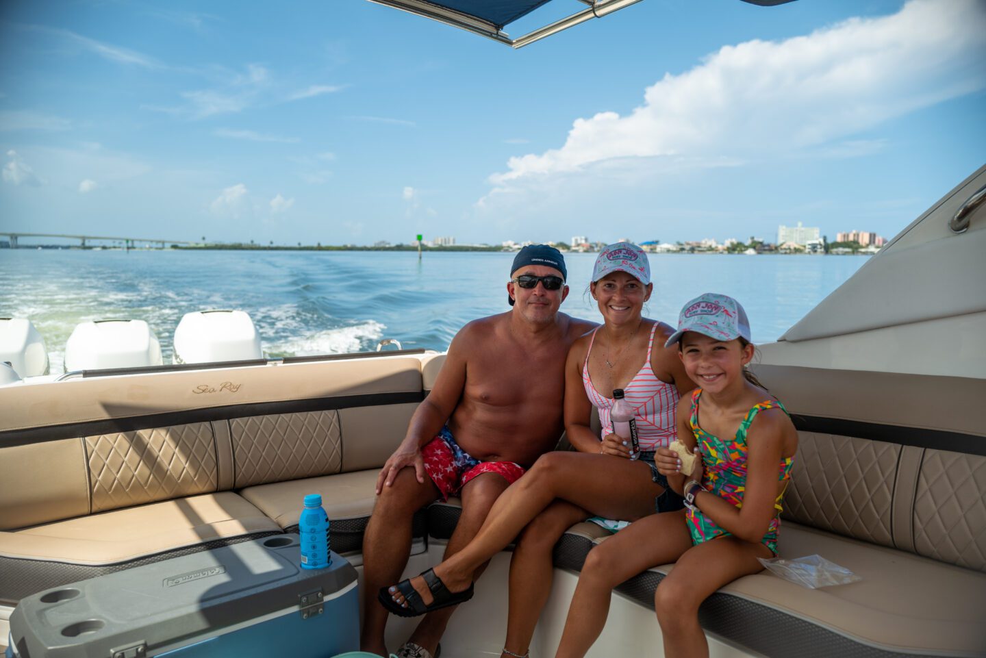Having fun on a clearwater Beach's Blue Sky Yachts