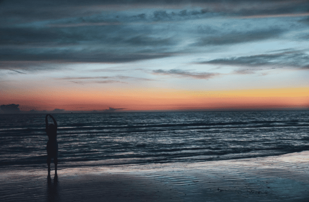 Treasure Island Beach at sunset